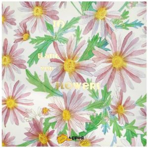 Szkicownik Lenwa 21x21cm/80/100g Kwiaty Różowe
